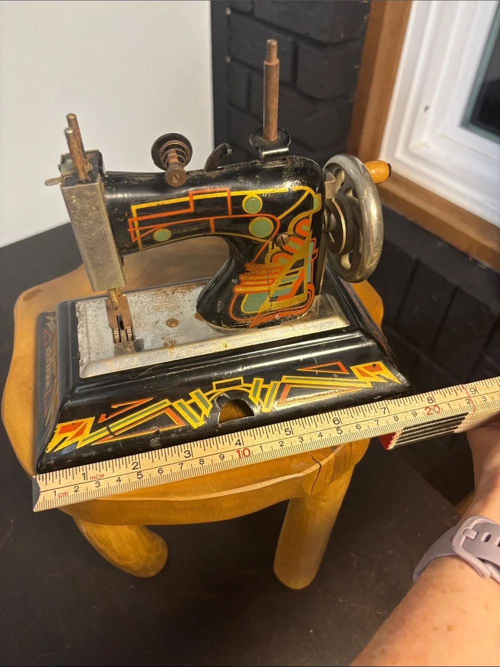 Art Deco German Casige model 1015 toy sewing machine circa 1940’s vintage